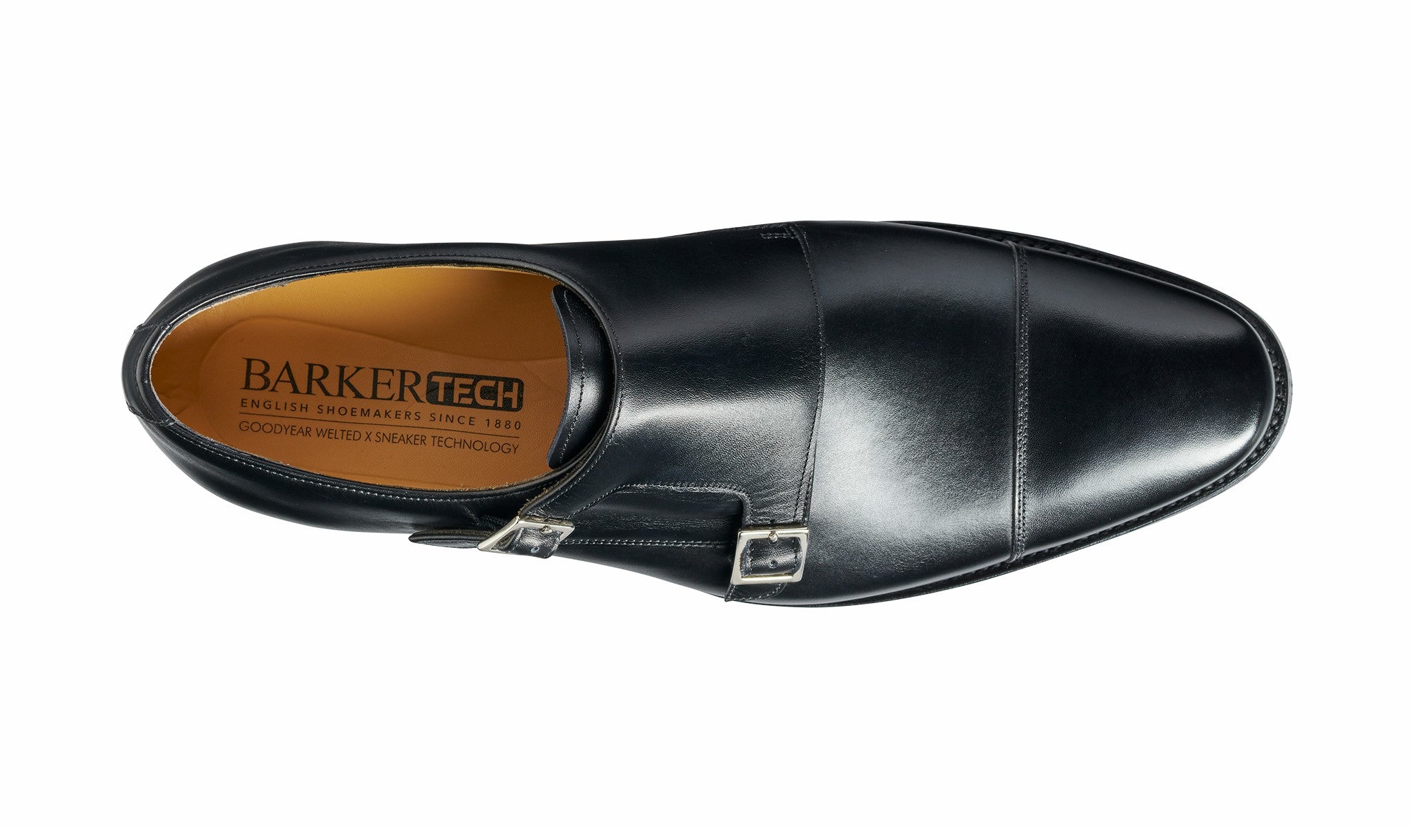 Edison - Black Calf - Monk Strap Shoe | Barker Shoes
