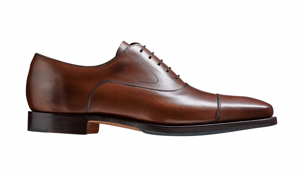 Wright - Walnut Calf Hand-Stitched Oxford | Barker Shoes