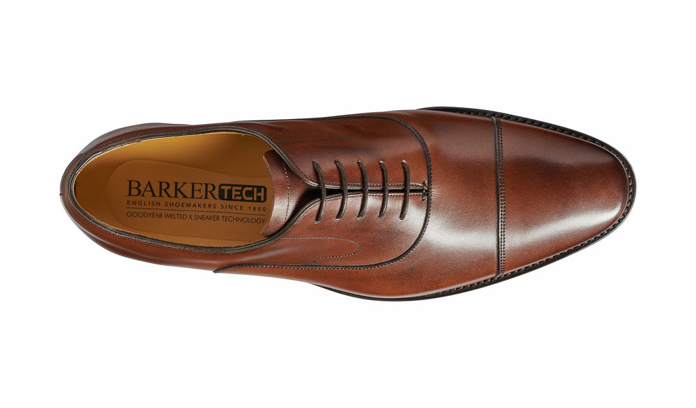 Wright - Walnut Calf Hand-Stitched Oxford | Barker Shoes