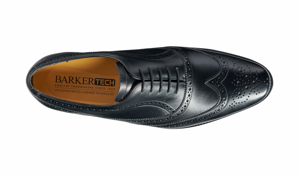 Turing - Black Calf Hand Stitched Oxford | Barker Shoes