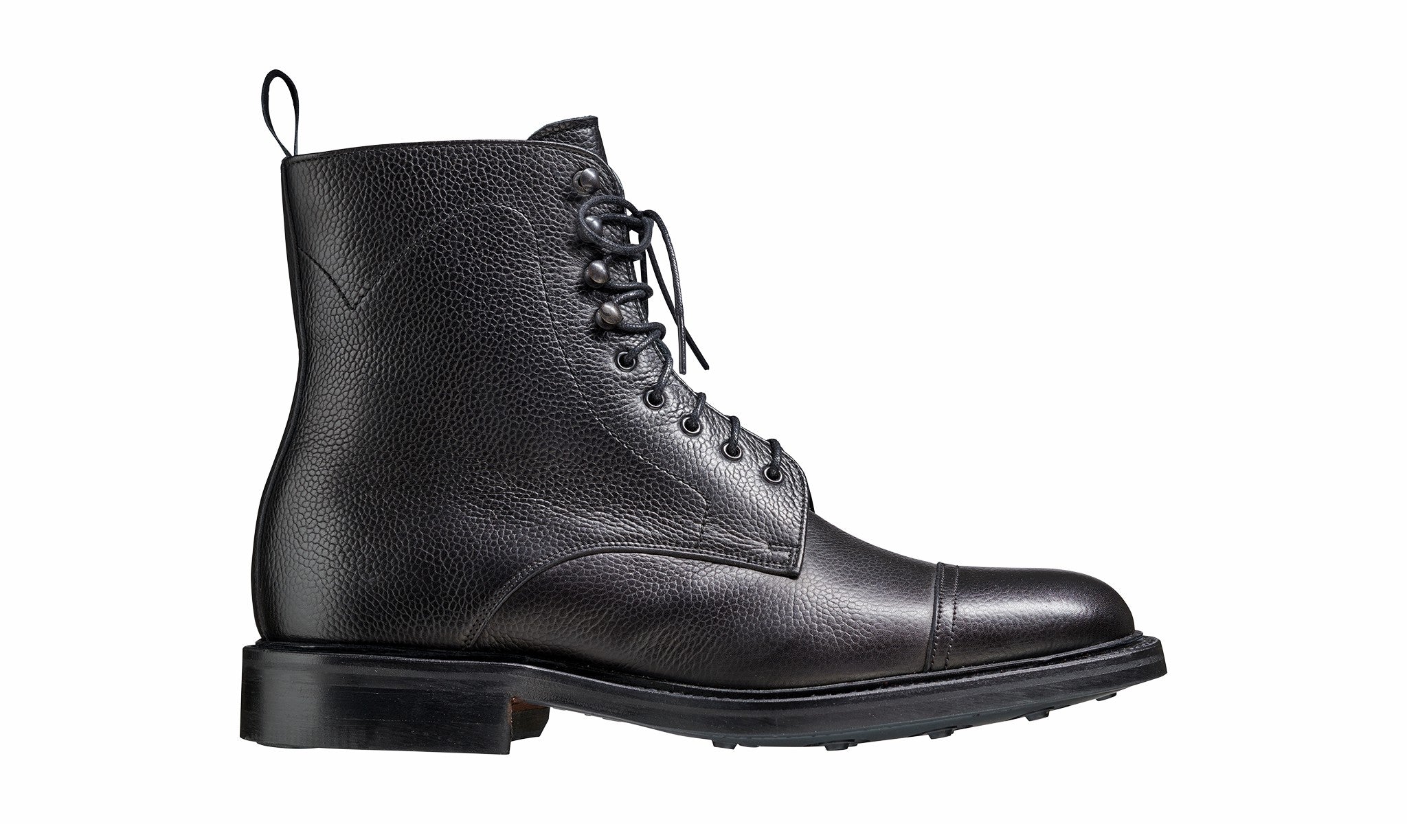Donegal - Black Grain - Mens Top-cap Boot | Barker Shoes