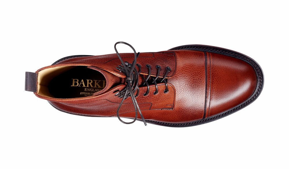 Donegal - Antique Rosewood Grain - Top cap Boot | Barker Shoes