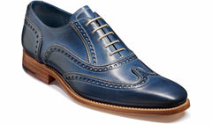 Spencer - Navy / Grey Hand Painted | Barker Shoes