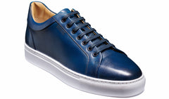 Sam - Navy Hand Painted | Barker Shoes