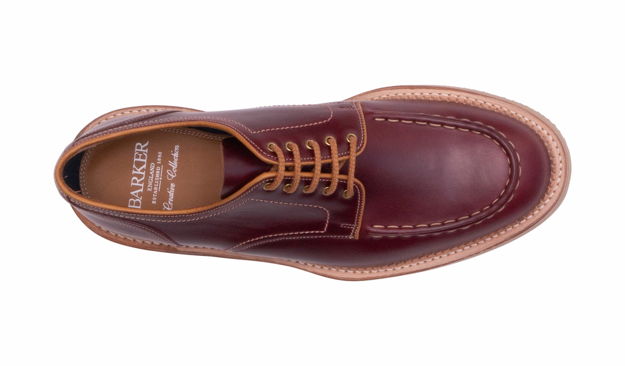 Michigan - Burgundy Waxy Calf | Barker Shoes