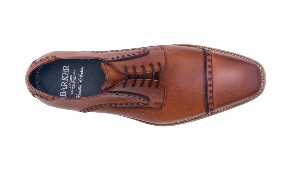Stewart - Antique Rosewood/ Navy | Barker Shoes