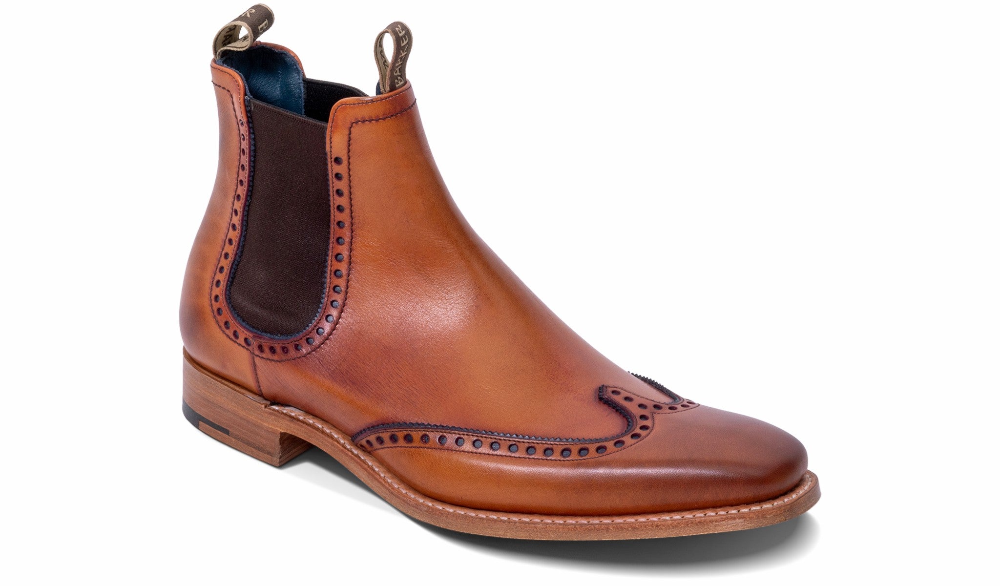 Moreton - Antique Rosewood/ Navy | Barker Shoes