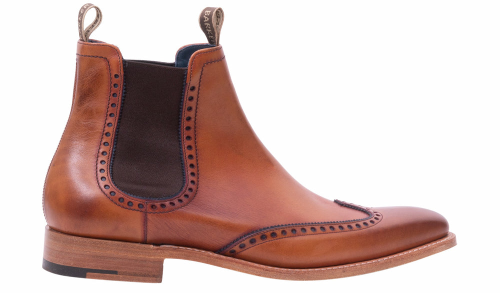 Moreton - Antique Rosewood/ Navy | Barker Shoes