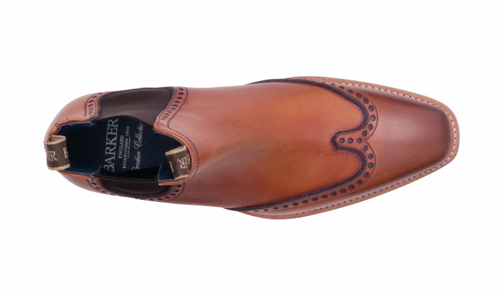 Moreton - Antique Rosewood/ Navy | Barker Shoes