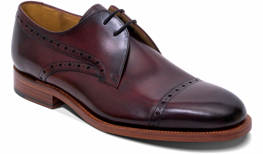 Wye - Hand Brushed Burgundy | Barker Shoes