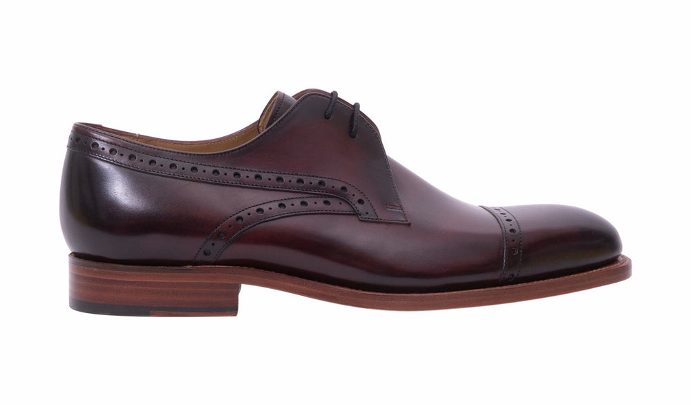 Wye - Hand Brushed Burgundy | Barker Shoes