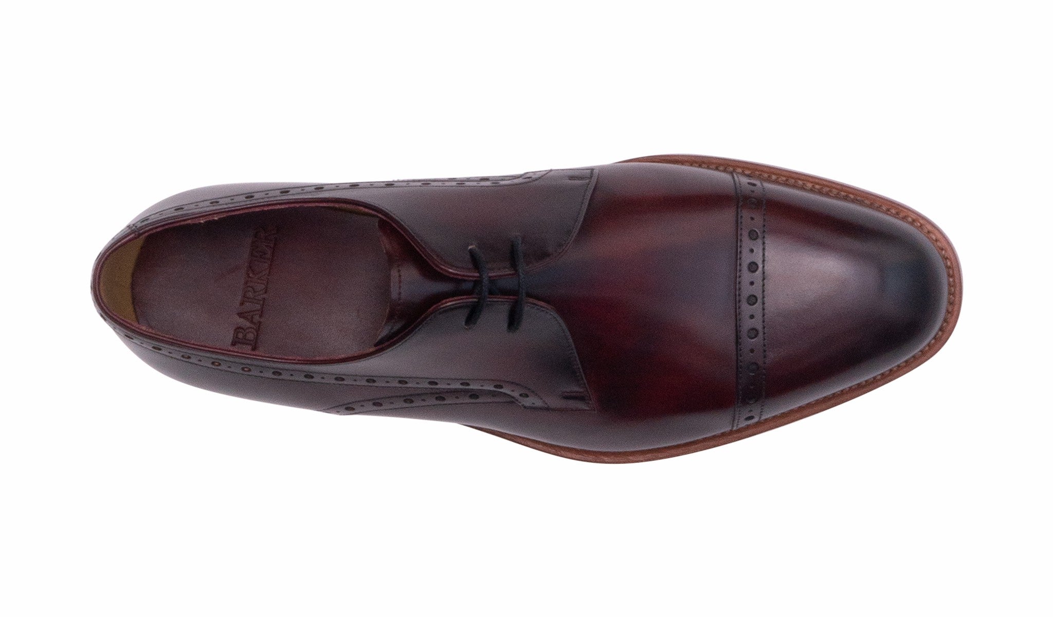 Wye - Hand Brushed Burgundy | Barker Shoes