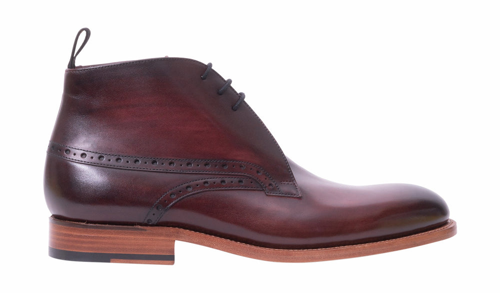 Tyne - Hand Brushed Burgundy | Barker Shoes