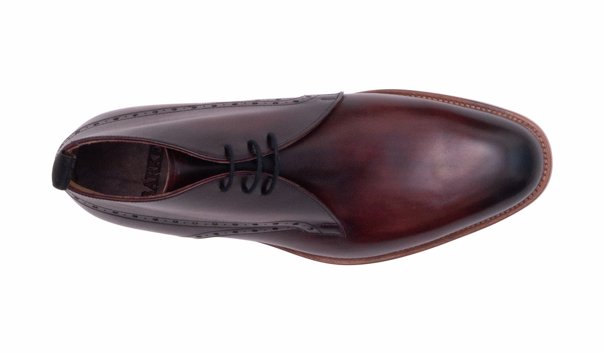 Tyne - Hand Brushed Burgundy | Barker Shoes