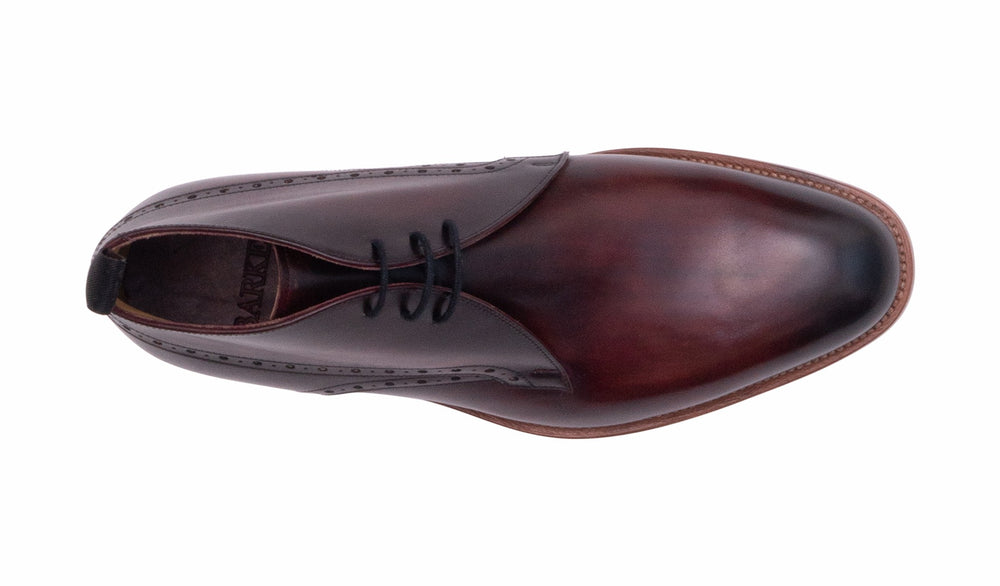 Tyne - Hand Brushed Burgundy | Barker Shoes