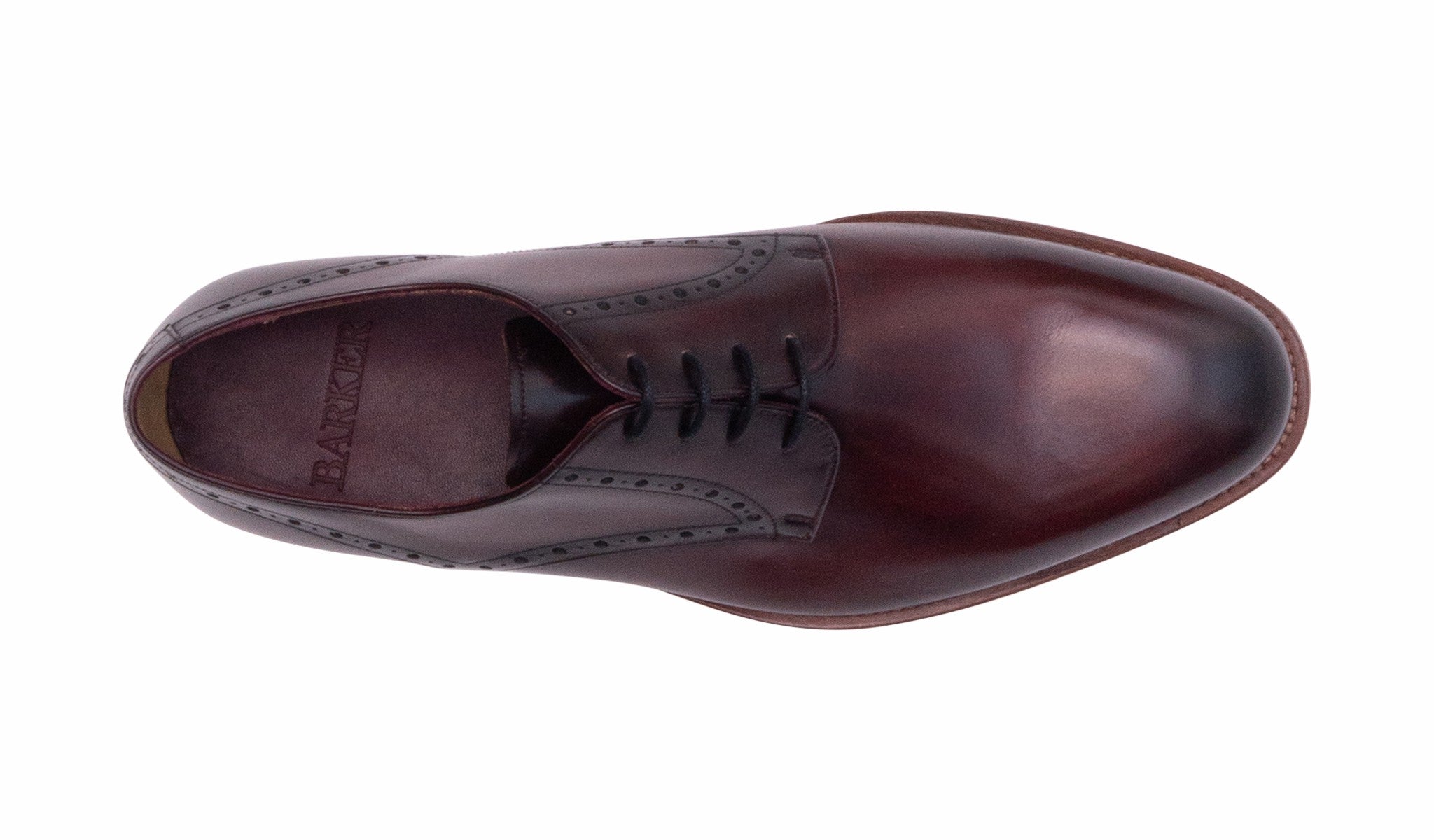 Trent- Hand Brushed Burgundy | Barker Shoes