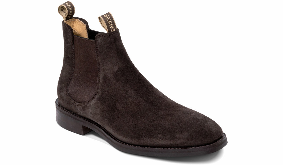 Sutton - Dark Brown Suede | Barker Shoes
