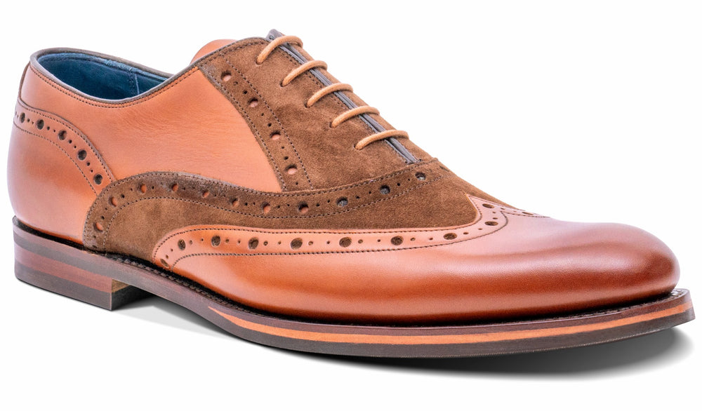 Abingdon - Chestnut Calf/Polo Suede | Barker Shoes