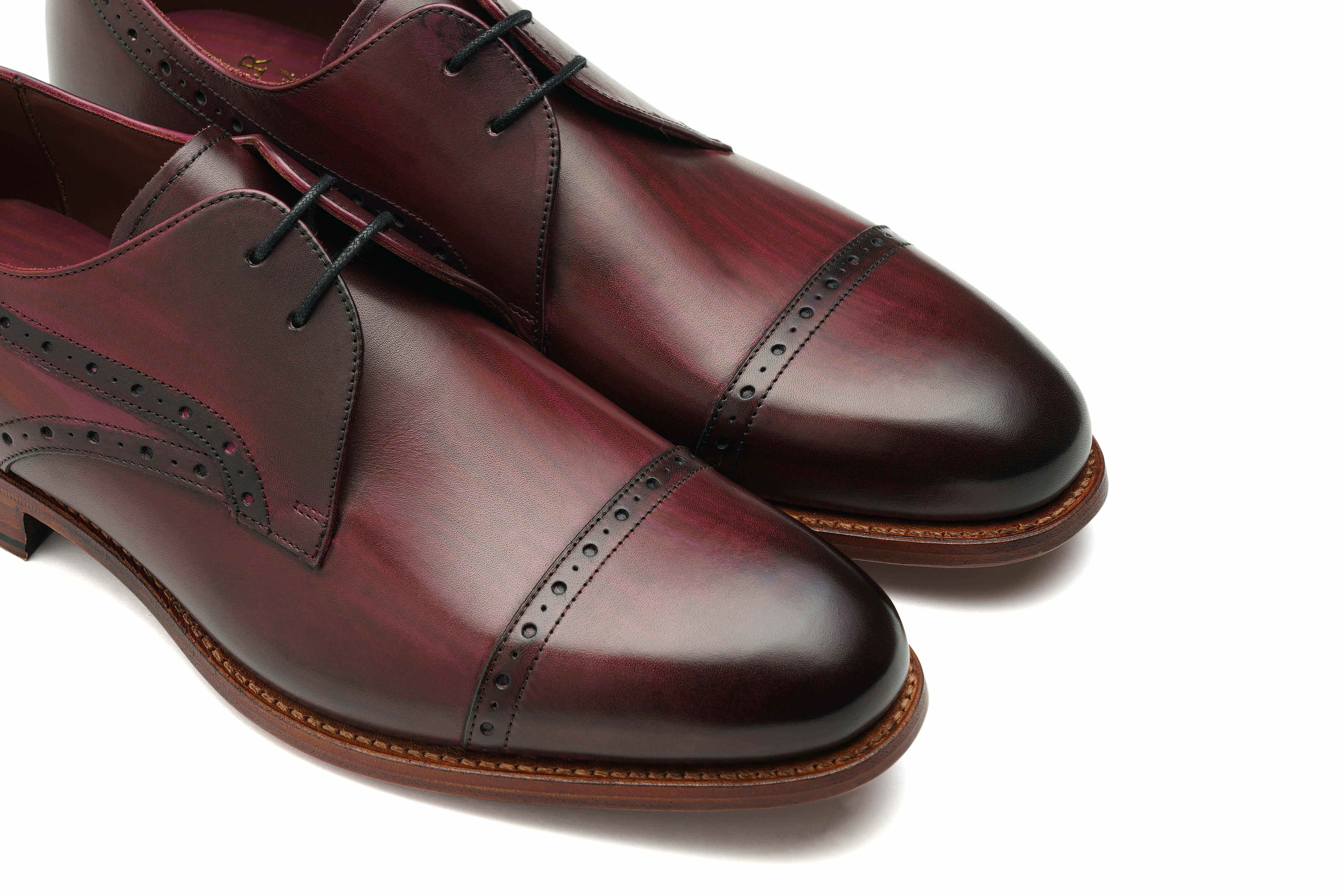 Ealing - Hand Brushed Burgundy | Barker Shoes