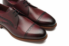 Ealing - Hand Brushed Burgundy | Barker Shoes
