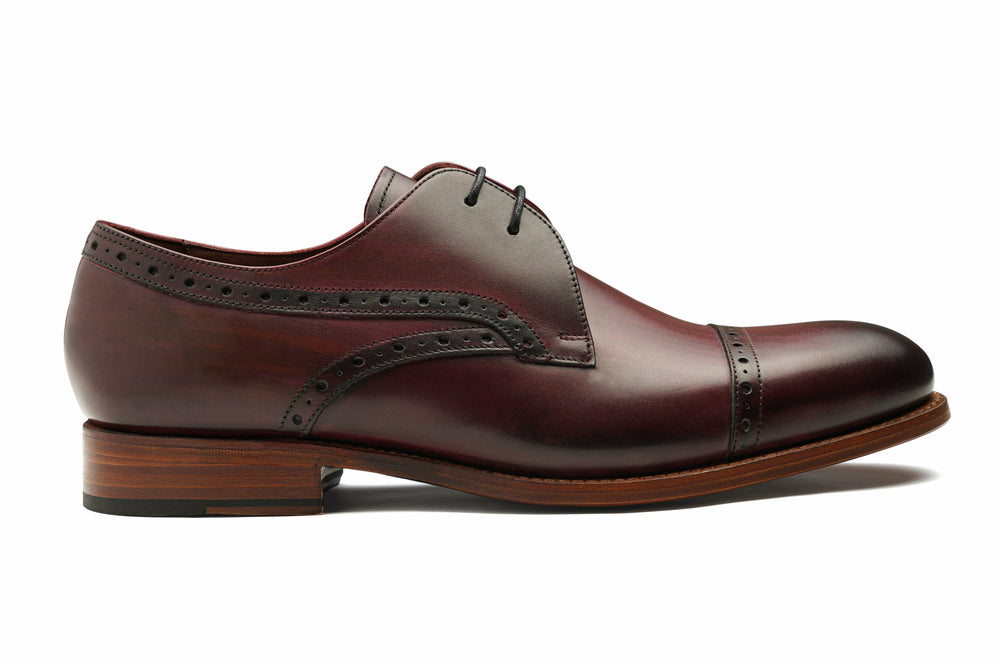 Ealing - Hand Brushed Burgundy | Barker Shoes
