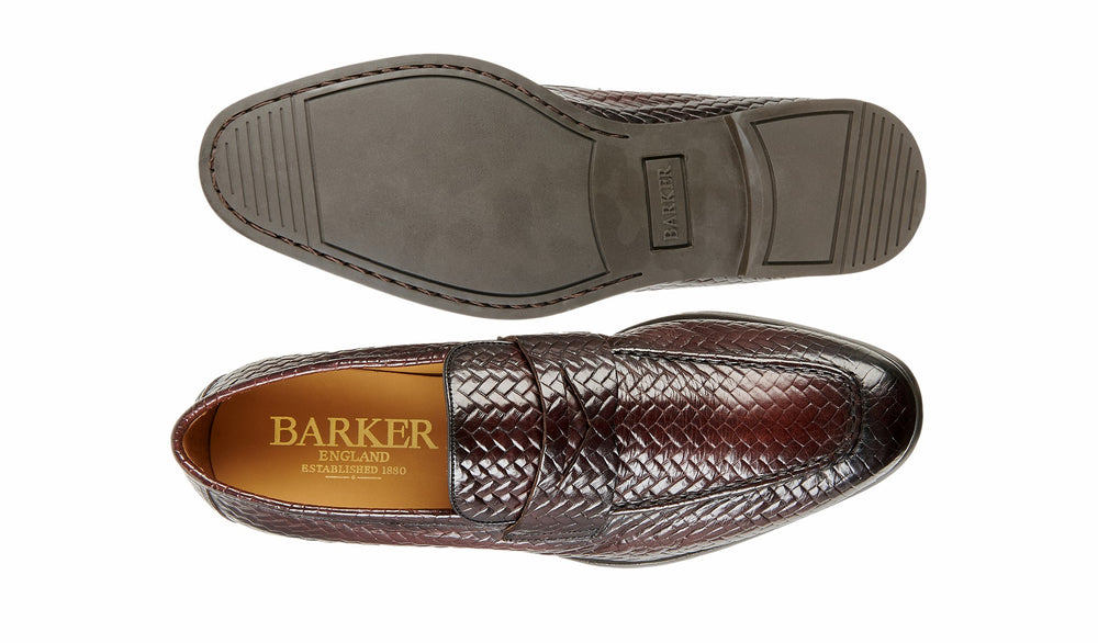 Capri - Brown Weave Brown Stain | Barker Shoes