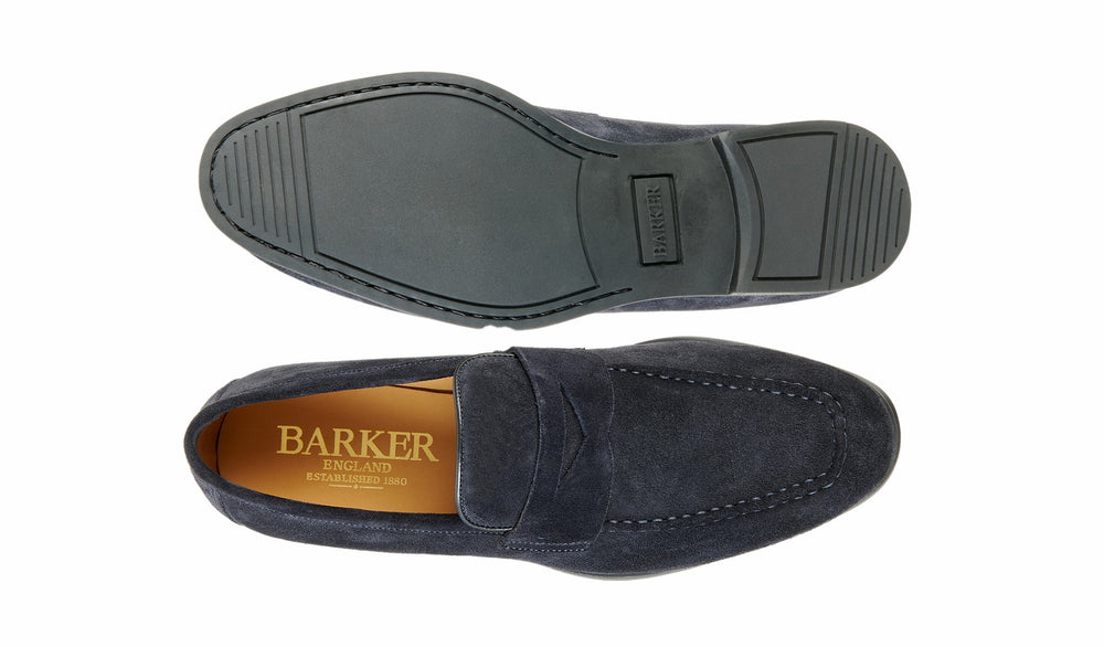 Capri - Navy Suede | Barker Shoes