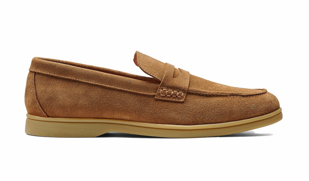 Santiago - Tan Suede Caramel Sole | Barker Shoes