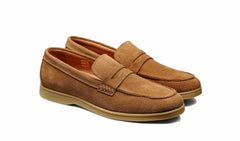 Santiago - Tan Suede Caramel Sole | Barker Shoes