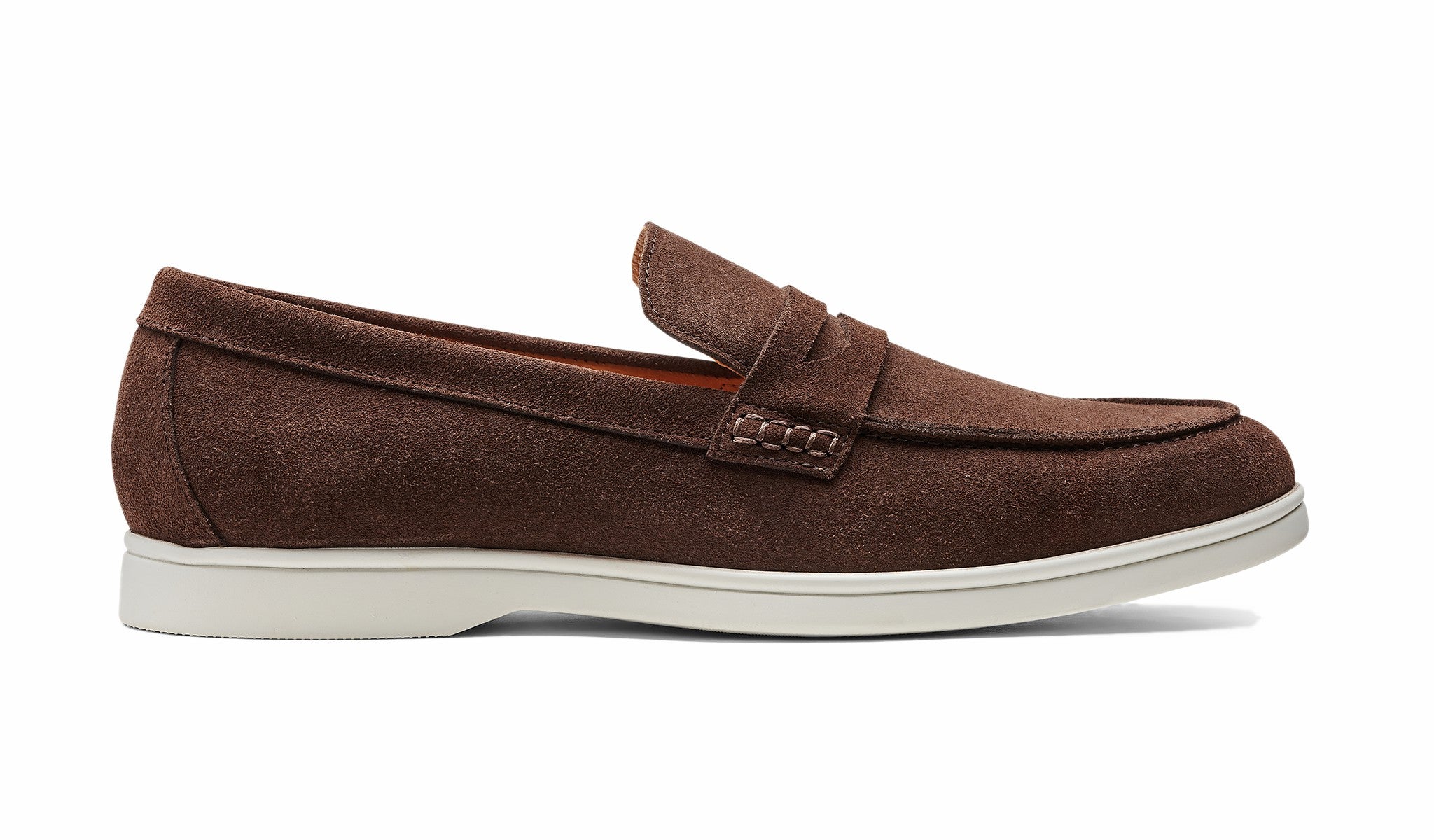 Santiago - Coffee Suede White Sole | Barker Shoes