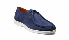 Vigo - Navy Suede White Sole | Barker Shoes