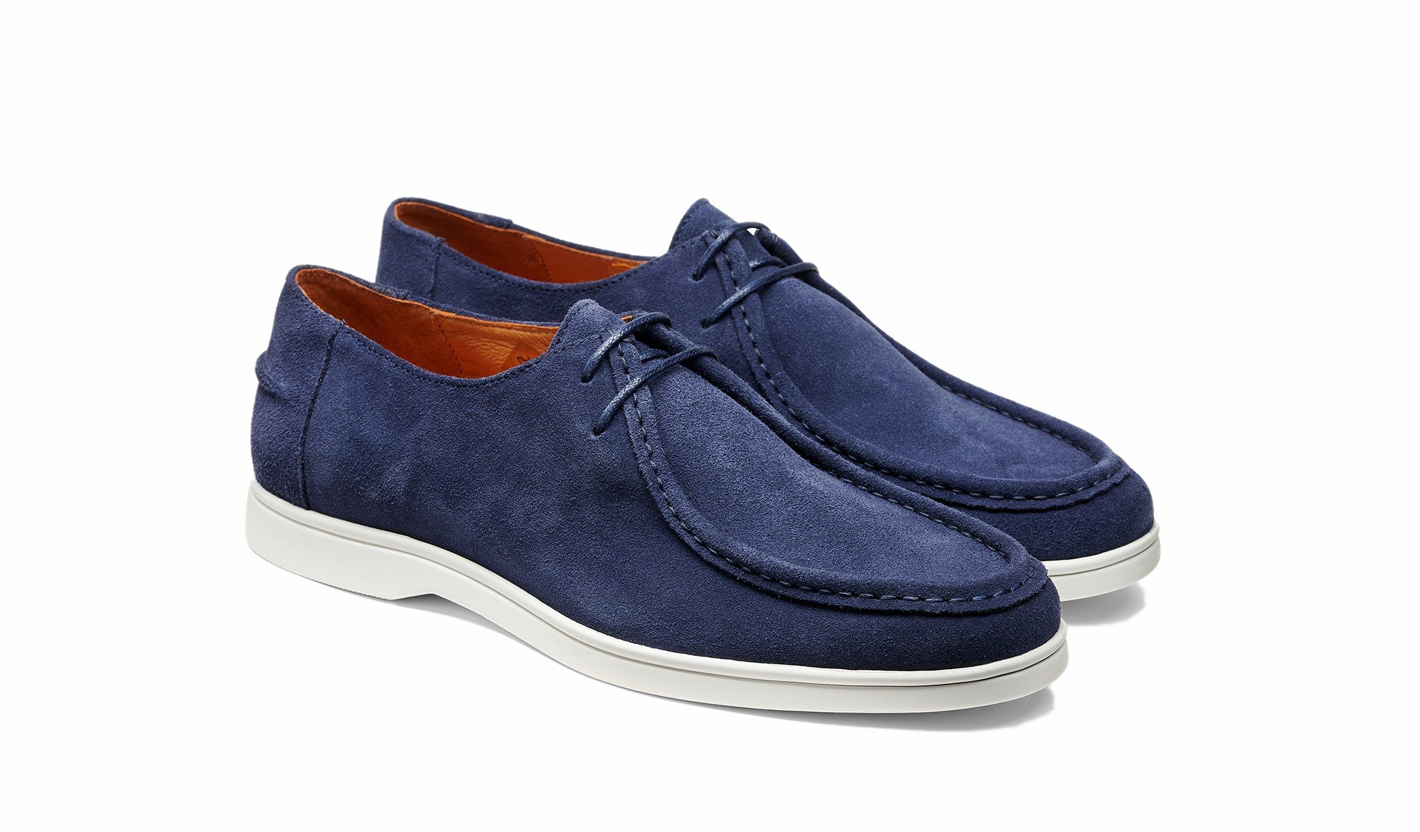 Vigo - Navy Suede White Sole | Barker Shoes