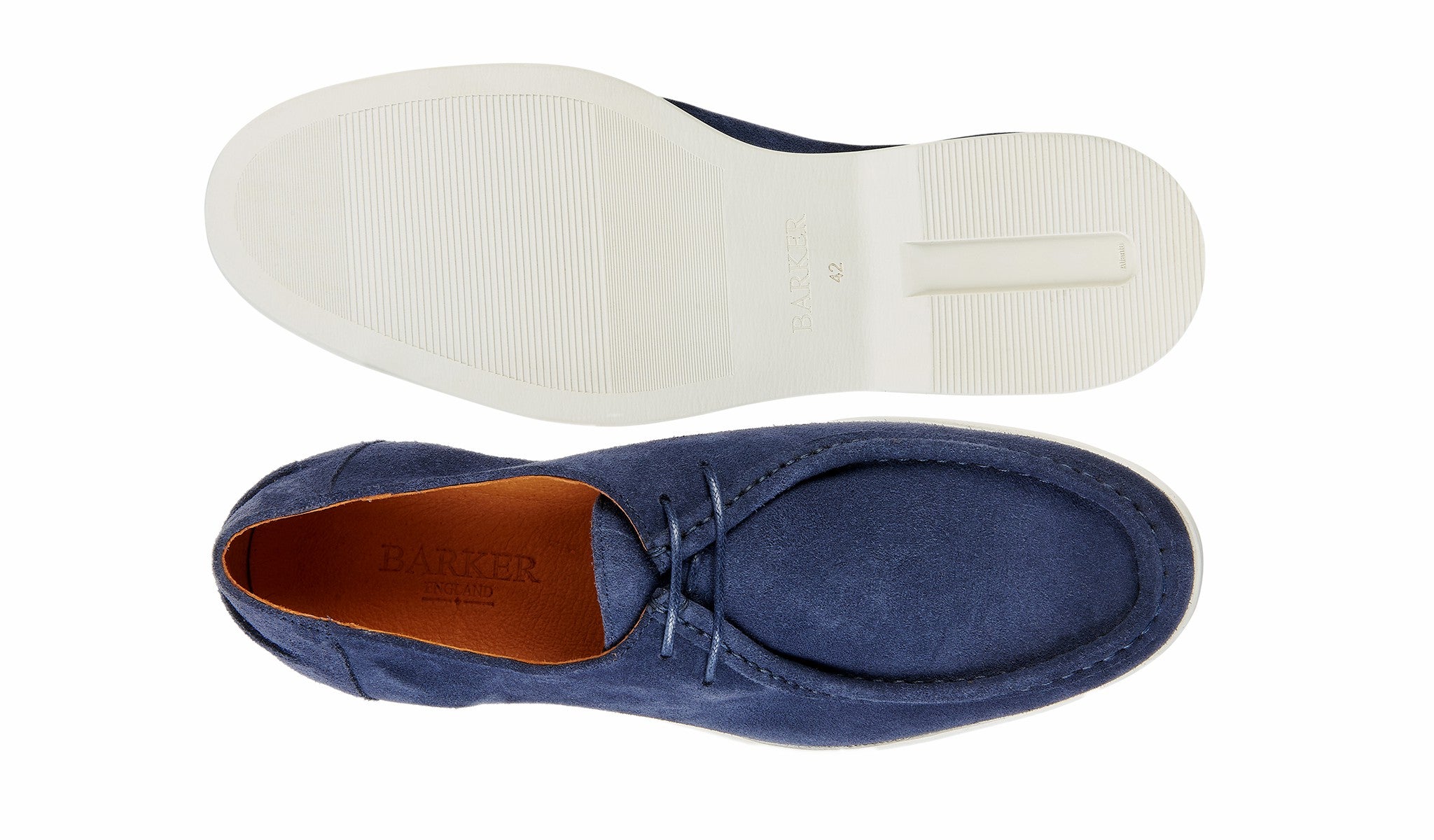 Vigo - Navy Suede White Sole | Barker Shoes