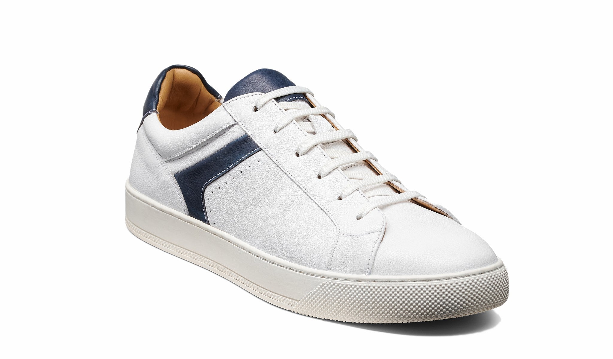 Skylar - White Navy | Barker Shoes