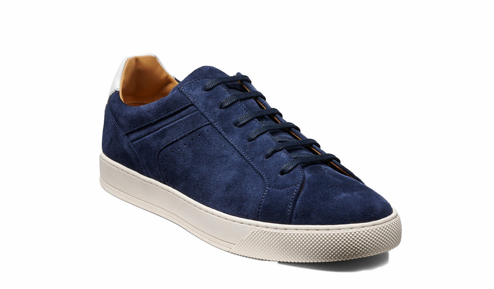 Skylar - Navy Suede White | Barker Shoes