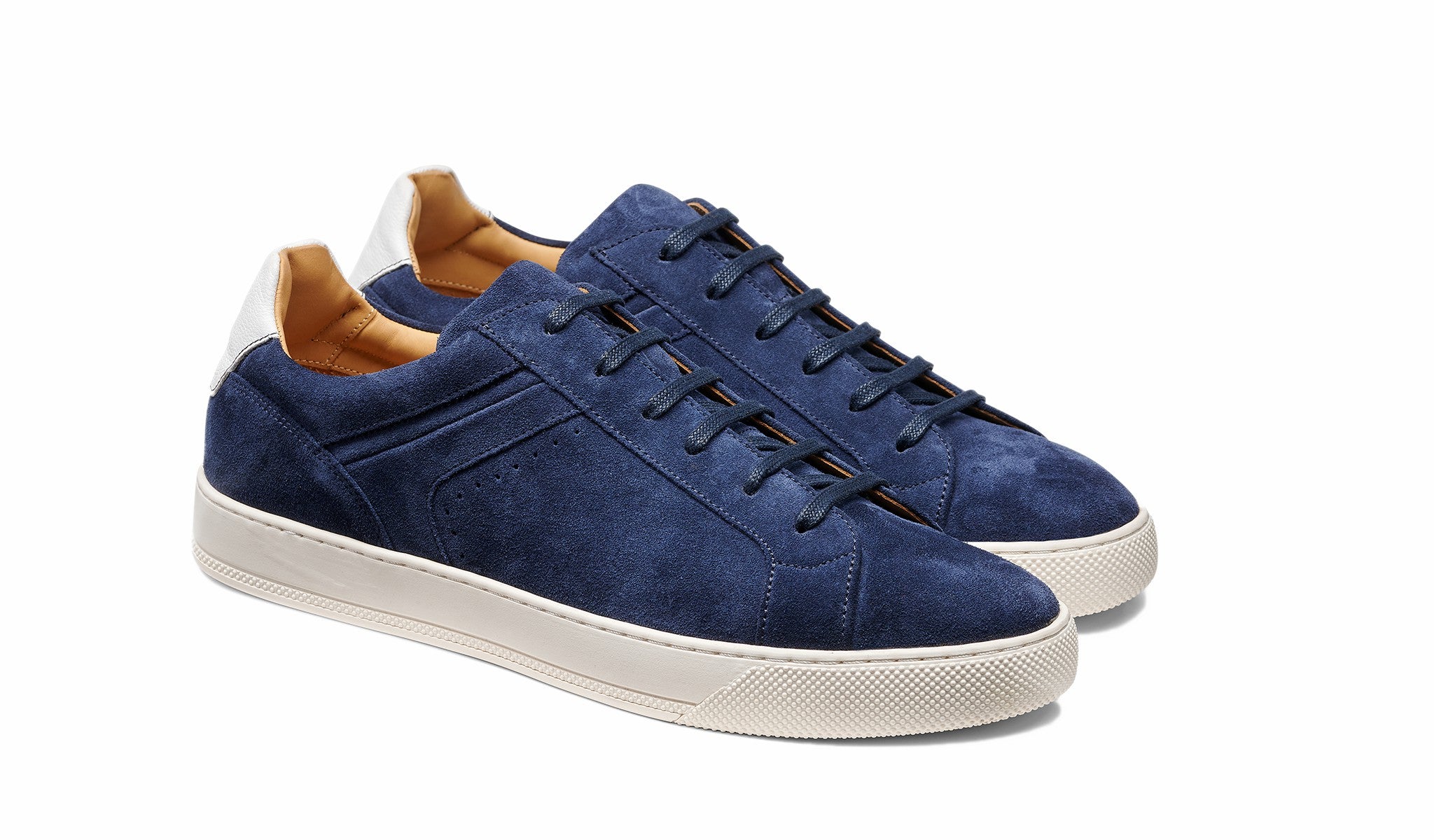 Skylar - Navy Suede White | Barker Shoes
