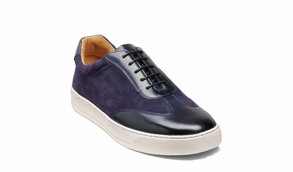 Stig - Navy Suede Calf | Barker Shoes