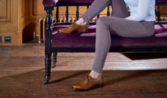 Freya - Cedar Calf / Studs - Brogue Shoe Womens | Barker Shoes
