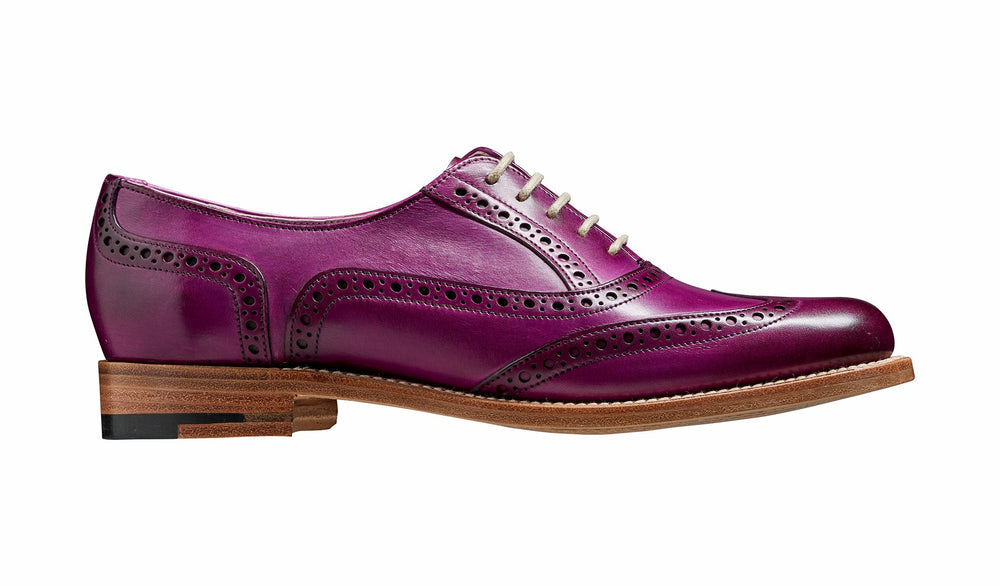 Fearne - Purple Hand Painted - Ladies Brogue Shoe | Barker Shoes