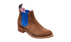 Violet - Castagnia Suede / Blue Elastic | Barker Shoes