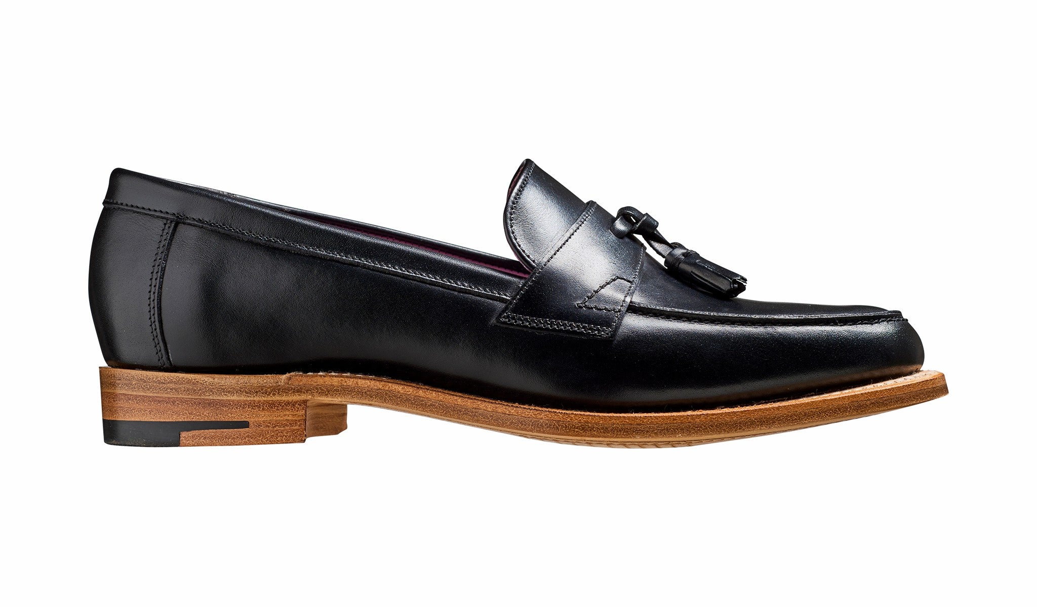 Imogen - Black Calf - Tassel Loafer Shoe | Barker Shoes