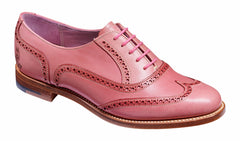 Santina - Pink / Glitter Crust Brogue | Barker Shoes