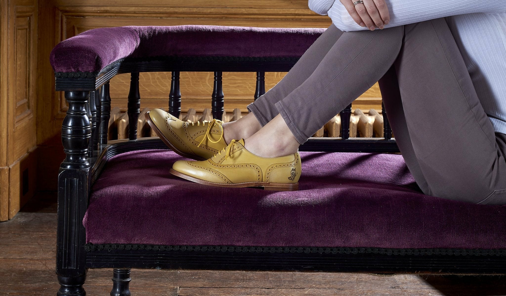 Santina - Pink / Glitter Crust Brogue | Barker Shoes