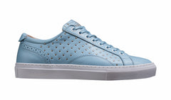 Isla - Pale Blue Calf / Studs Rubber Cup Sole Women Sneaker | Barker Shoes