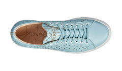 Isla - Pale Blue Calf / Studs Rubber Cup Sole Women Sneaker | Barker Shoes