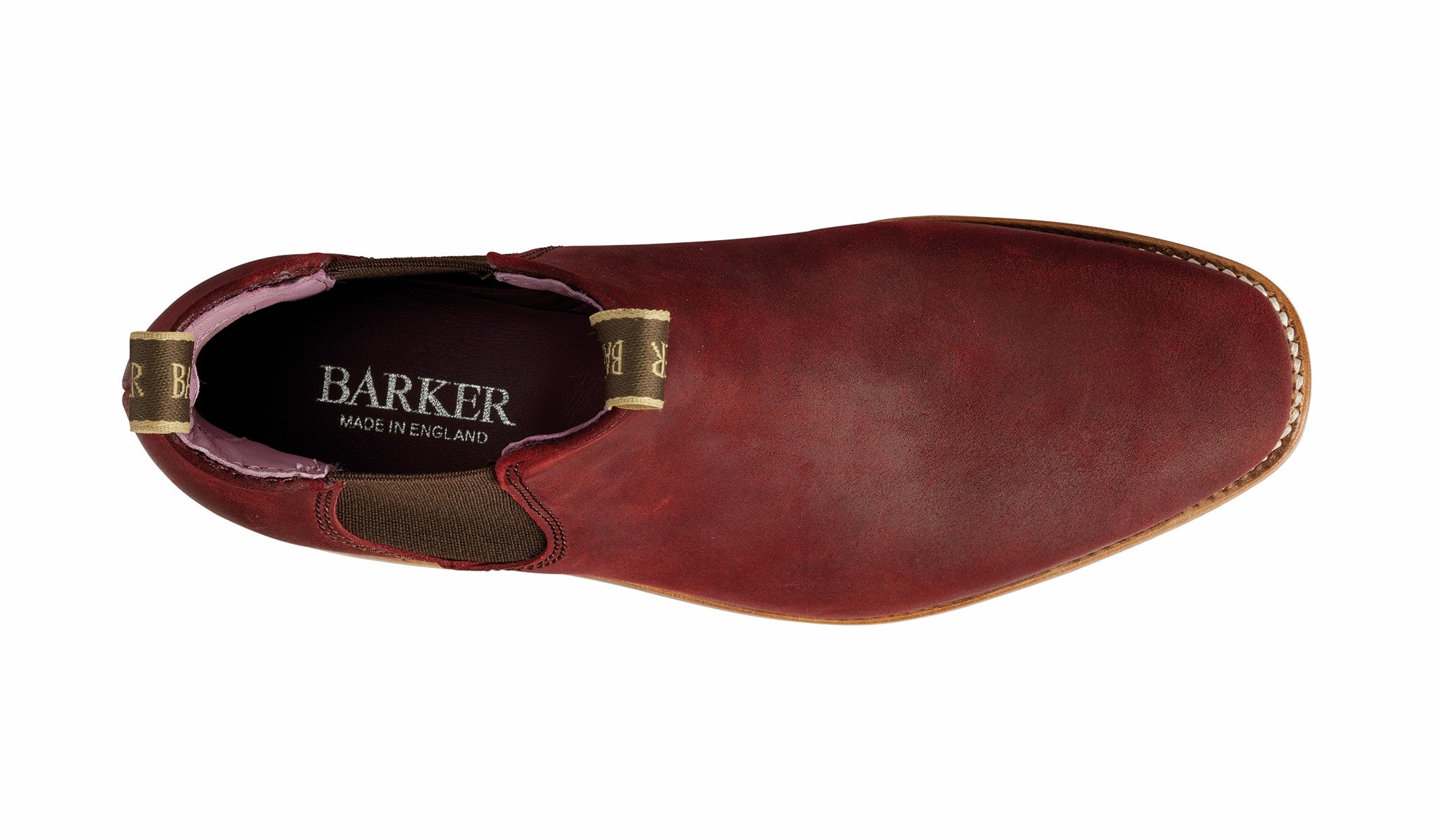Gina - Plum Waxy Suede Women Chelsea boot | Barker Shoes