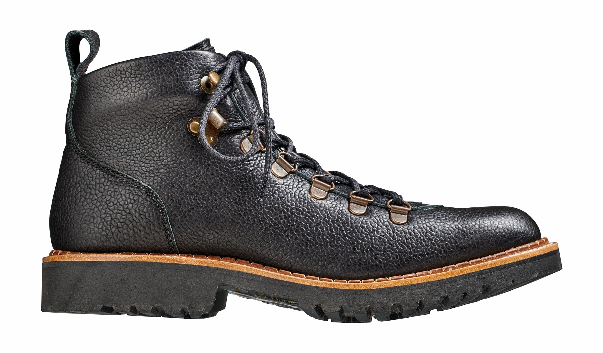 Julie - Black Grain Hiking Boot | Barker Shoes