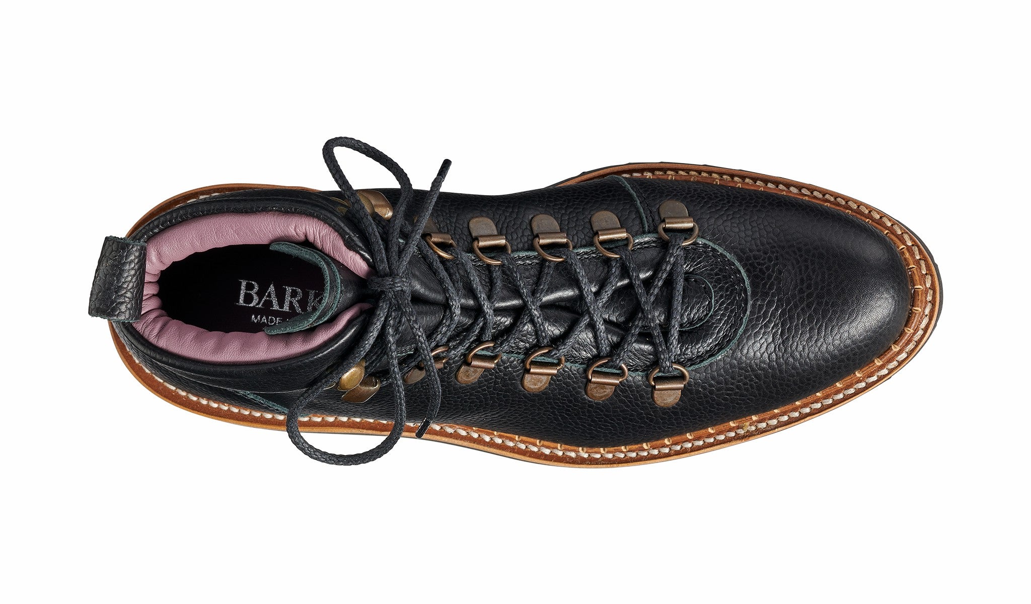 Julie - Black Grain Hiking Boot | Barker Shoes