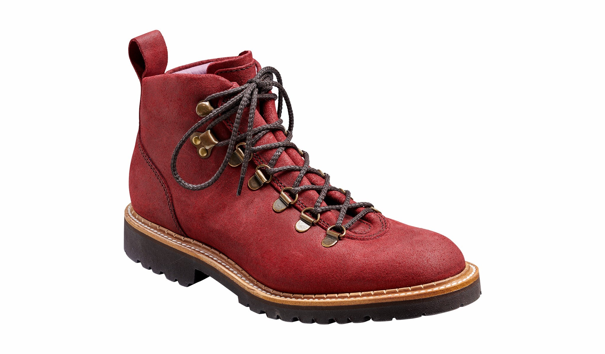 Julie - Plum Waxy Hiker Boot Womens | Barker Shoes