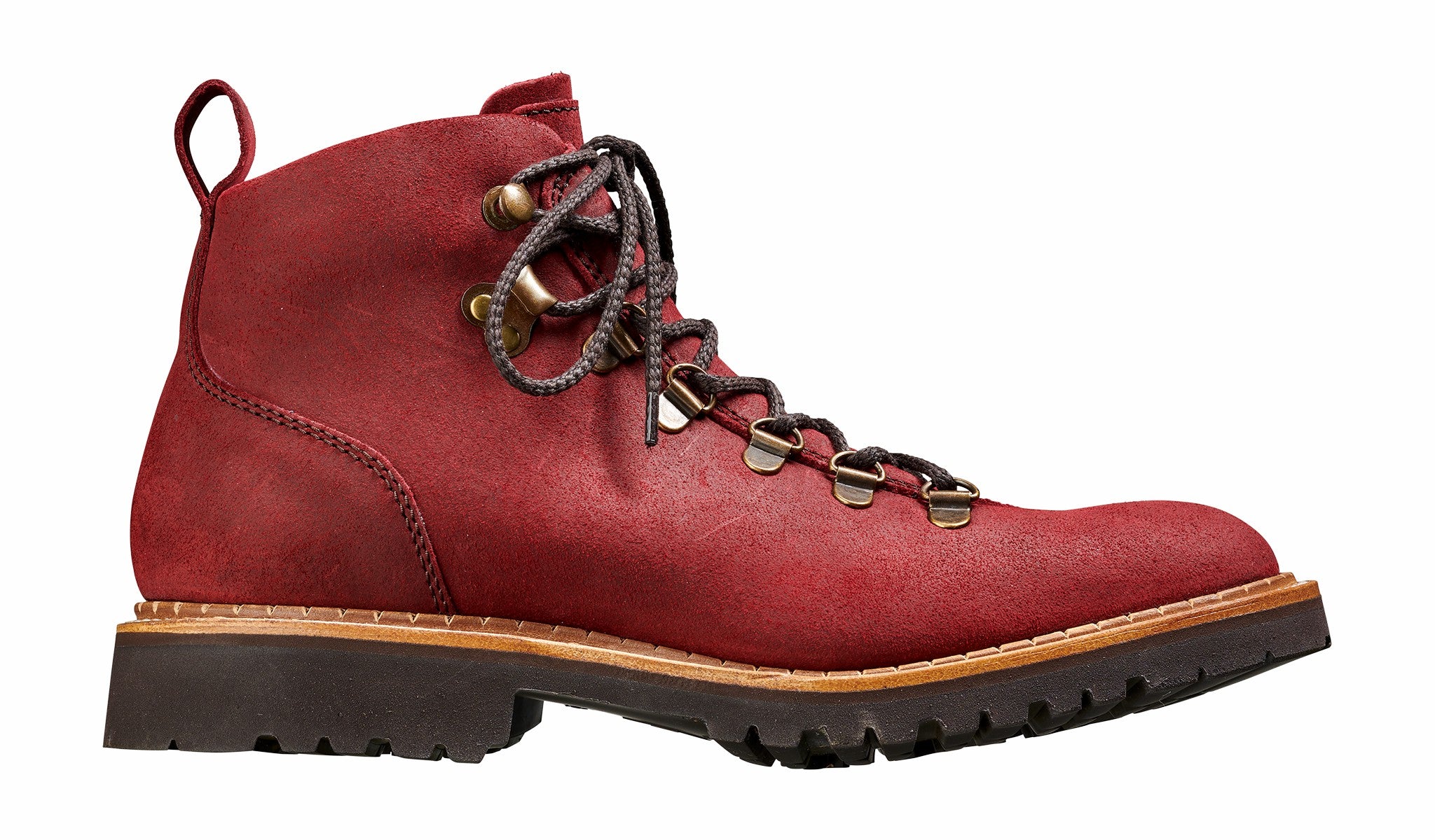 Julie - Plum Waxy Hiker Boot Womens | Barker Shoes